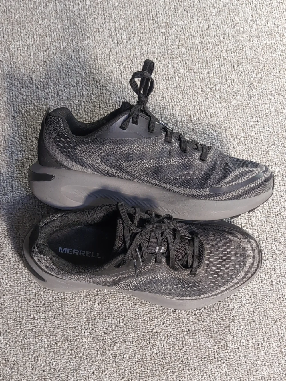 Merrell Morphlite Trail Running Shoes Size 8.0 in Black/Smoke Gray